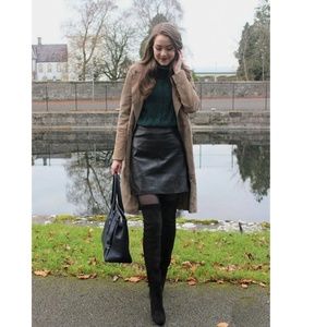 Zara faux-leather skirt